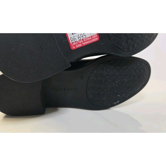 Kelly & Katie Sion Black  Knee High Riding Boot size 8.5 M Faux Leather NWOB - Picture 9 of 12